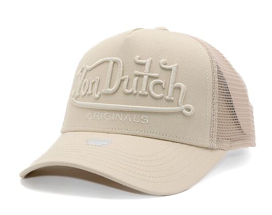 Kappe Von Dutch - Trucker Riverside - Caps - Cot Twill - Cream