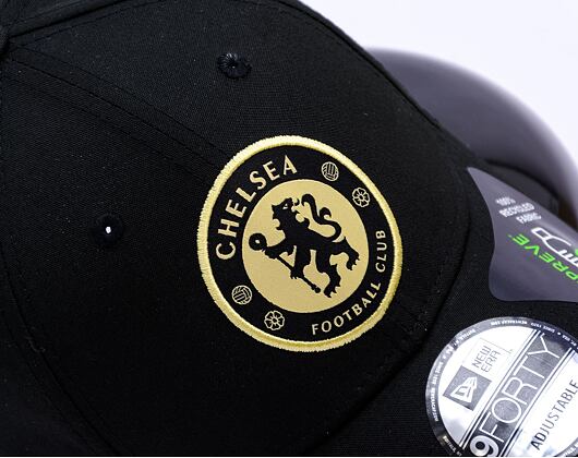 Kappe New Era - Pop Outline 9FORTY - Chelsea FC Lion Crest - Black / Gold