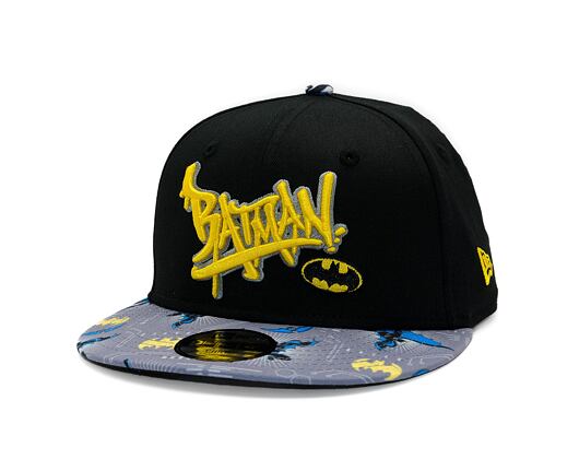 Kinder Kappe New Era - Warner Bros Batman 9FIFTY - Black / Yellow
