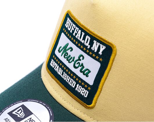 Kappe New Era - Buffalo Patch Canvas 9FORTY Trucker - Vegas Gold / Dark Green