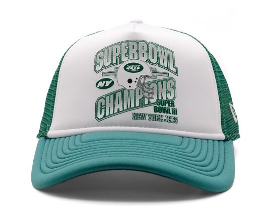 Kappe New Era - NFL Superbowl 9FORTY Trucker - NY Jets - Emerald Green