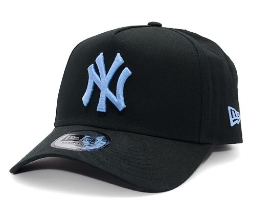 Kappe New Era - MLB Essential 9FORTY A-Frame - NY Yankees - Black / Pastel Blue