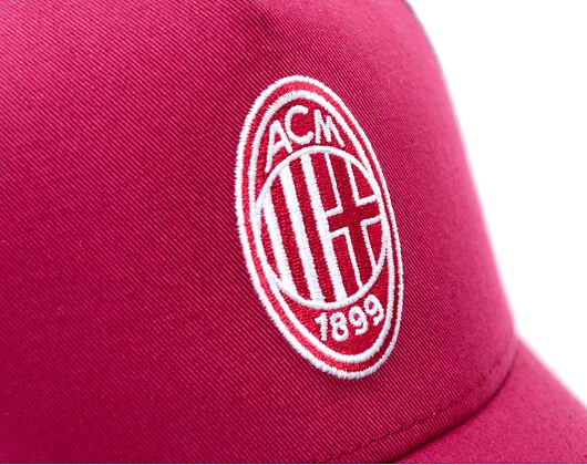 Kappe New Era - Seasonal 9FORTY Trucker - AC Milan - Burgundy