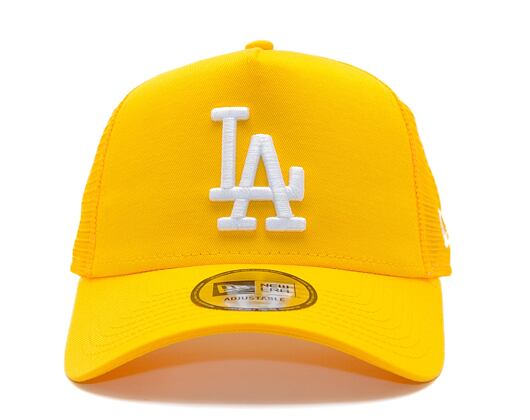 Kappe New Era - MLB Essential 9FORTY Trucker - LA Dodgers - Grilled Yellow / Blue