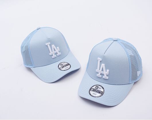 Kinderkappe New Era - MLB Essential 9FORTY Trucker - LA Dodgers - Pastellblau / Navy