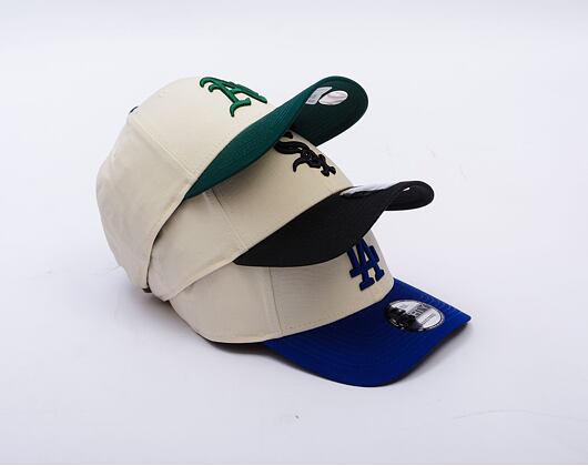 Kappe New Era - MLB Color Block 9FORTY - LA Dodgers - Cream / Light Royal
