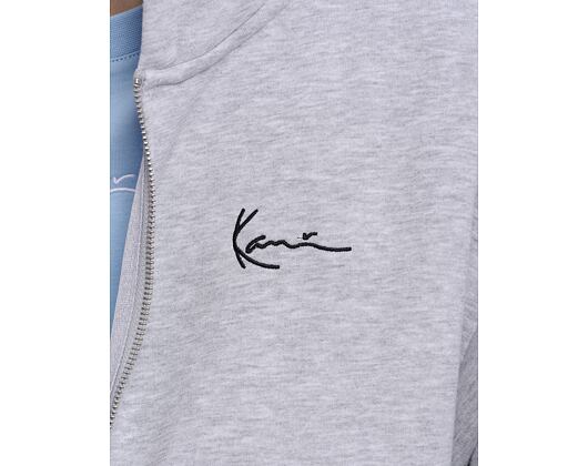 Pullover Karl Kani Chest Signature Essential Os Zip Hoodie ash grey