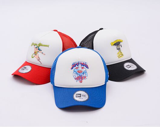 Kinder Kappe New Era - Warner Bros Superman 9FORTY Trucker - Blue Azure