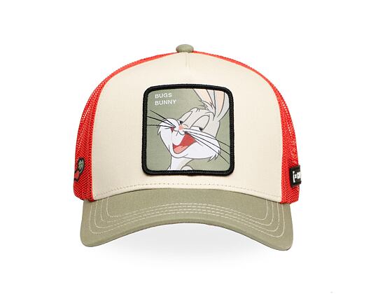Kappe Capslab - Trucker Looney Tunes - Bugs Bunny - Cream / Red