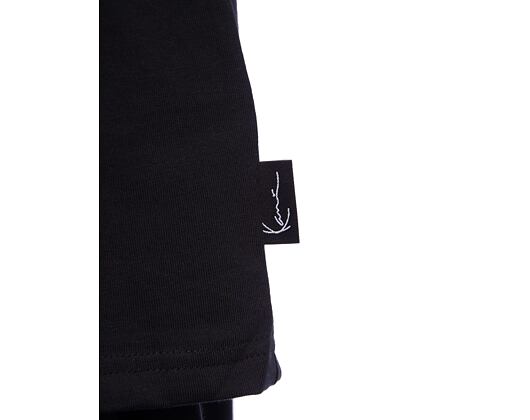 T-Shirt Karl Kani - Woven Signature Chrome Logo Crop Tee - black