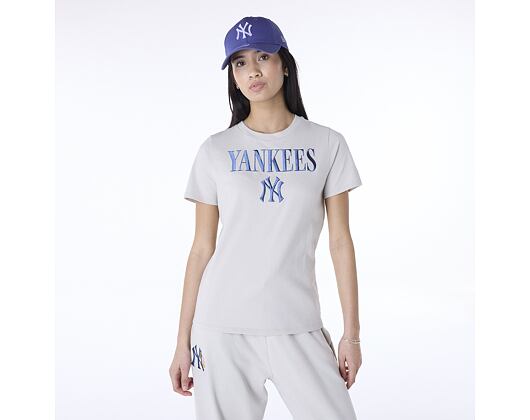 Damen T-Shirt New Era - MLB Graphic Tee - NY Yankees - Stone