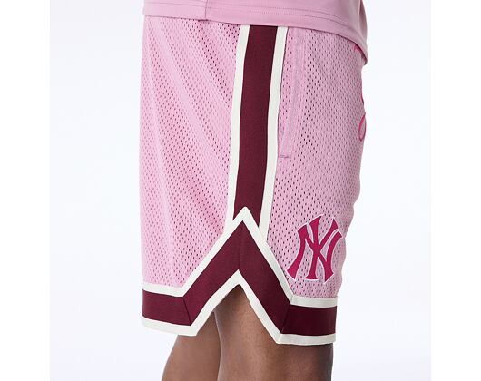 Shorts New Era - MLB Floral Mesh - NY Yankees - Pink