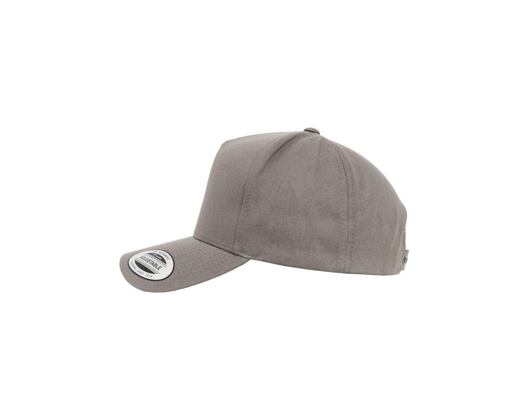 Kappe Yupoong 5-Panel Curved Classic Snapback grey