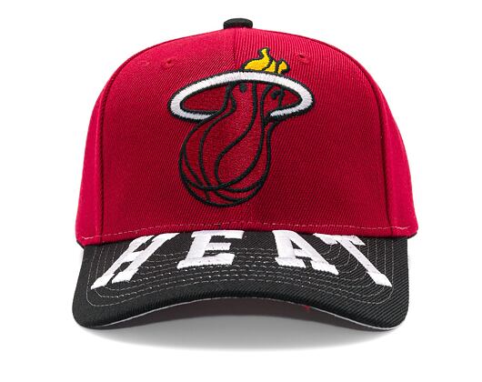 Kappe Mitchell & Ness - Miami Heat - Underarch Pro Snapback - Red