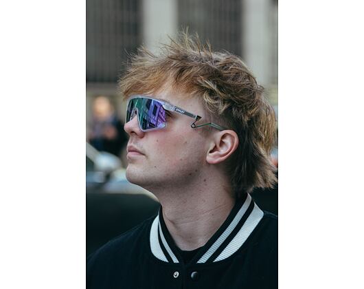 Sonnenbrille Oakley - BXTR Metal - Matte clear/Prizm Violet