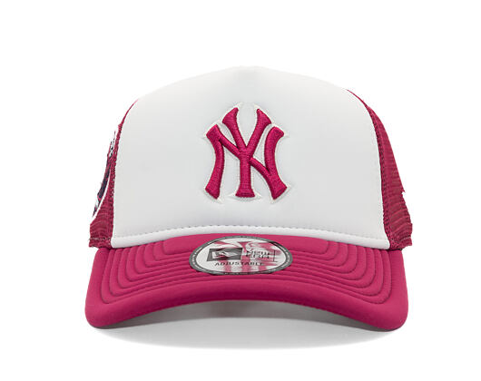Kappe New Era - MLB World Series 9FORTY Trucker - NY Yankees - Cherry / White