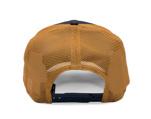 Kappe New Era - MLB Debossed 9SEVENTY Stretch-Snap - NY Yankees - Navy / Brown