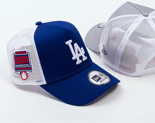 Kappe New Era - MLB Side Patch 9FORTY Trucker - LA Dodgers - Blue