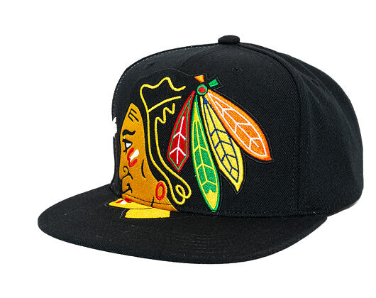 Kappe Mitchell & Ness - NHL Big Time Snapback - Chicago Blackhawks - Black