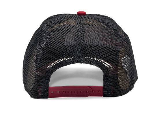 Kappe New Era - Branded Graphic Patch 9FORTY Trucker - White / Cherry