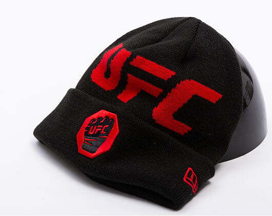 Mütze New Era - UFC MMA Core Cuff Beanie - Black / Scarlet