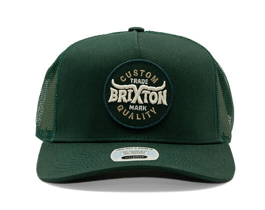 Kappe Brixton - Gibson C Np Mp Trucker Hat - Deep Forest/Deep Forest