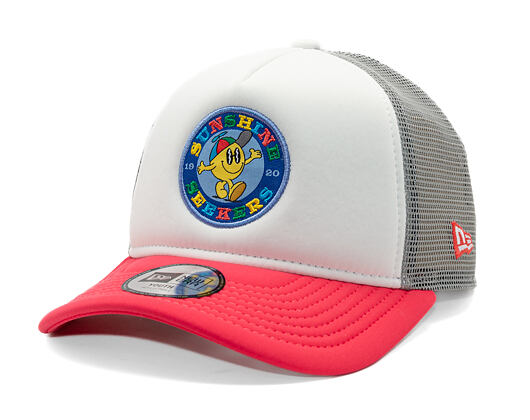 Kinder Kappe New Era - Branded Graphic Patch 9FORTY Trucker - Coral