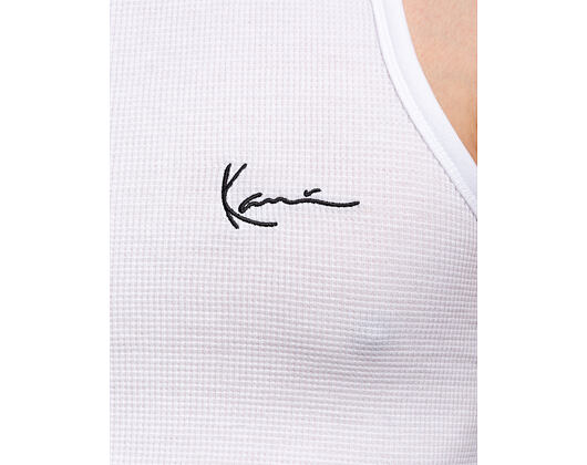 Leibchen Karl Kani - Chest Signature Essential Waffle Tanktop - White