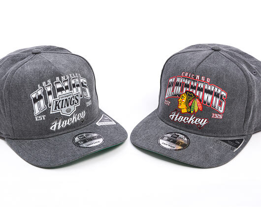 Kappe New Era -  9FIFTY A-Frame NHL Washed - Los Angeles Kings - Black