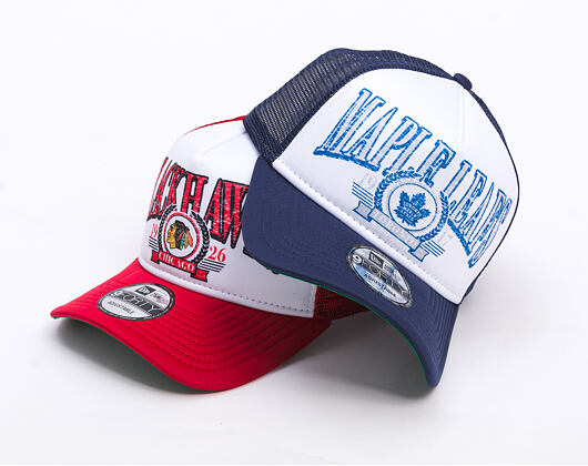 Kappn New Era - 9FORTY A-Frame NHL Distressed - Toronto Maple Leafs - Teamfarben