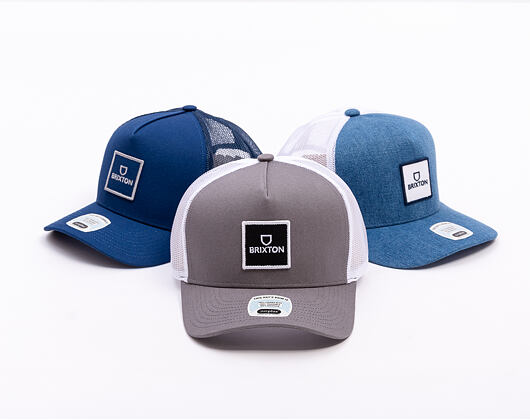 Kappe Brixton - Alpha Block X C Mp Mesh Cap - Pebble/White