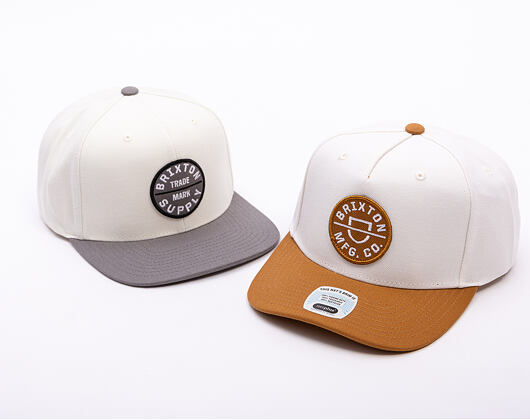 Kappe Brixton - Crest C Mp Snapback - Washed Copper/Off White