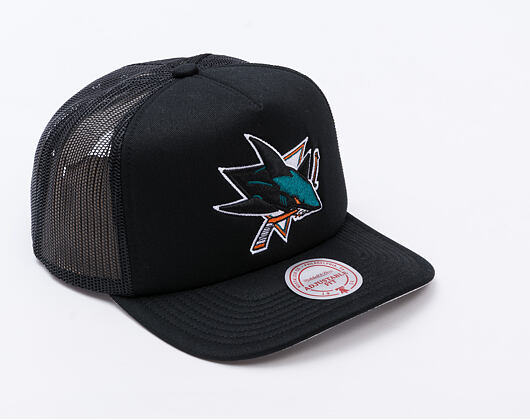Kappe Mitchell & Ness - Evergreen Trucker - San Jose Sharks - Black
