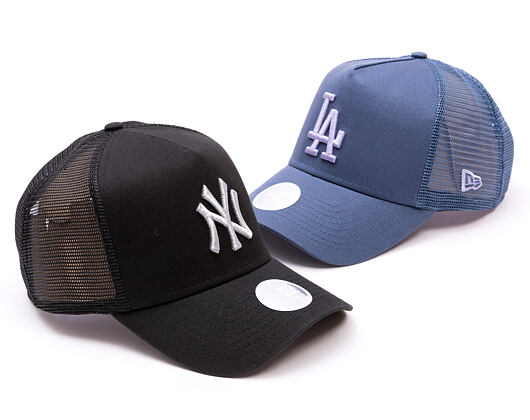 Damen Kappe New Era - MLB Metallic 9FORTY Trucker - NY Yankees - Black