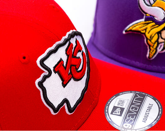 Kappe New Era - NFL Anniversary Patch 9SEVENTY Stretch-Snap - Kansas City Chiefs - Red