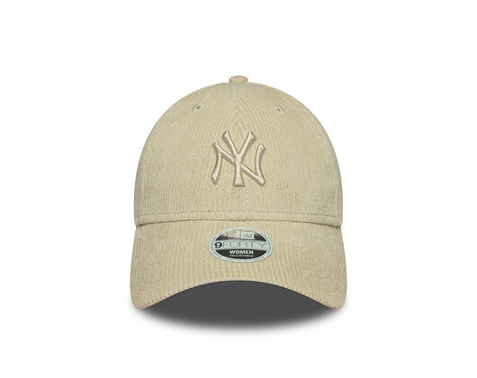Damen Kappe New Era - MLB Cord 9FORTY - NY Yankees - Stone