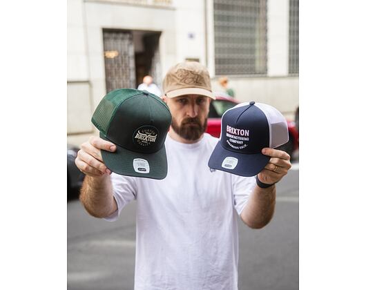 Kappe Brixton - Redoubt C Np Mp Trucker Hat - Navy/White/White