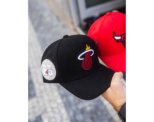 Kappe Mitchell & Ness - Miami Heat - Kicking Wool Pro Strapback - Black