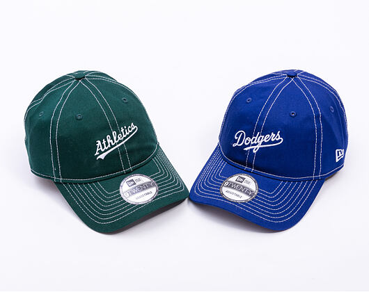 Kappe New Era - MLB Contrast Stitch 9TWENTY - LA Dodgers - Dark Royal / White