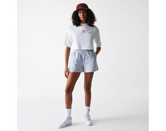 Damen Shorts New Era - MLB Striped Shorts - NY Yankees - Muted Indigo