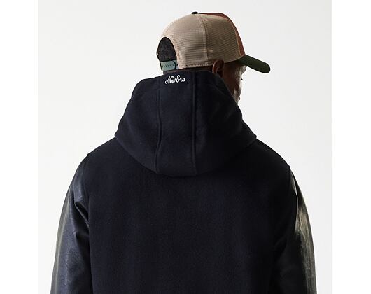 Jacke New Era - Hooded Varsity Jacket - Black