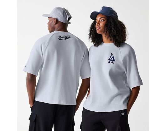 T-Shirt New Era - MLB Waffle Tee - LA Dodgers - Grey