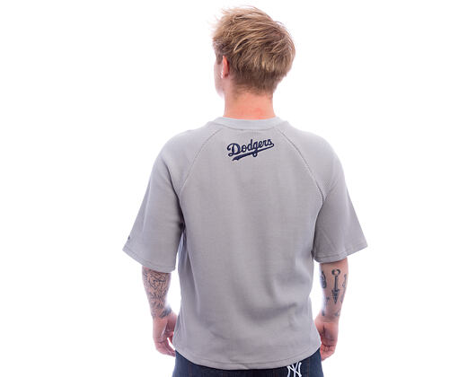 T-Shirt New Era - MLB Waffle Tee - LA Dodgers - Grey