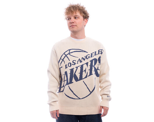 Strickpullover New Era - NBA Oversized Knit - LA Lakers - Cream