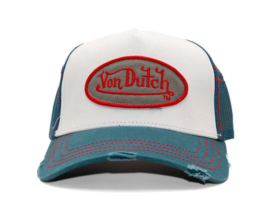 Kappe Von Dutch - Trucker - Abgenutzt Weiß/Blau