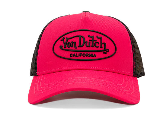 Kappe Von Dutch - Trucker - Rubber Logo Pink/Black