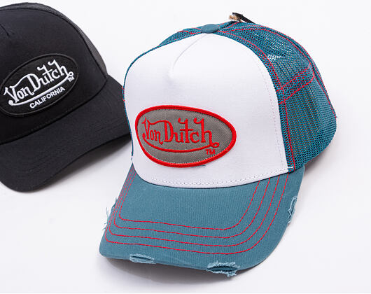 Kappe Von Dutch - Trucker - Abgenutzt Weiß/Blau