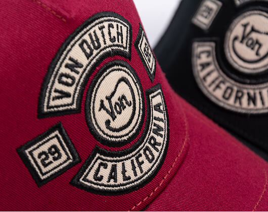 Kappe Von Dutch - Trucker - MC Logo - Burgundy/Black
