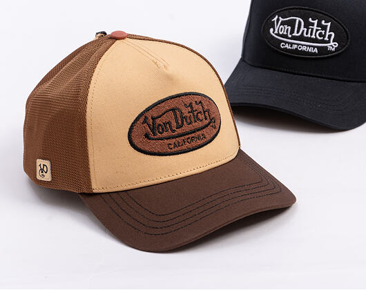 Kappe Von Dutch - Trucker - Terry Logo - Brown/Beige