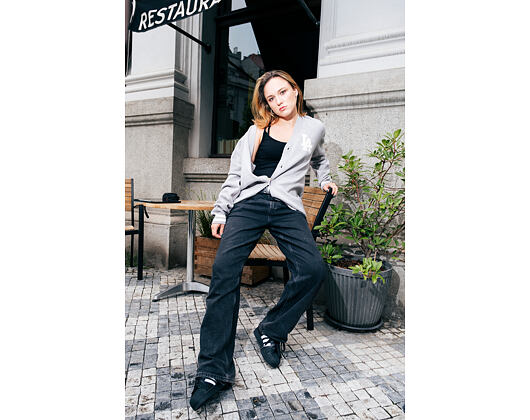 Strickpullover New Era - MLB Cardigan Knit - LA Dodgers - Heather Grey